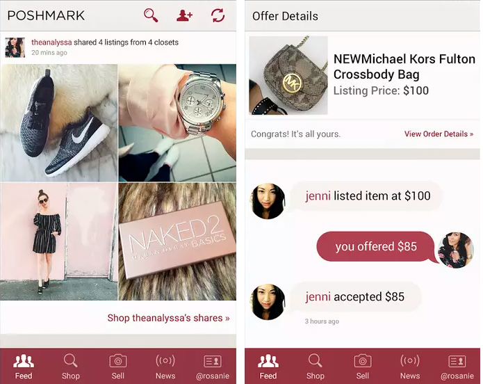 Poshmark es una app gratis para vender ropa muy útil con la que ganar un dinero extra con esa ropa que ya no usamos.
